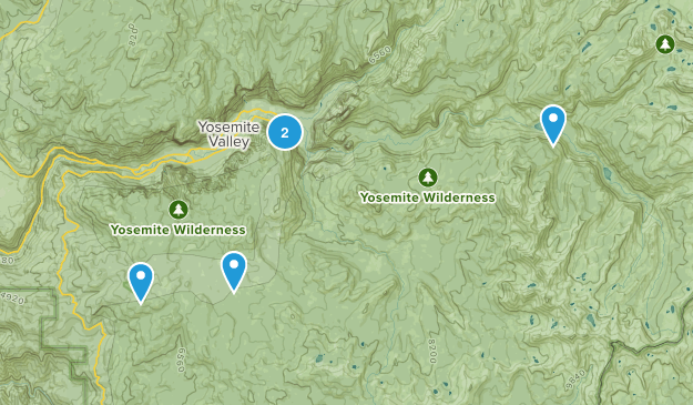 Yosemite trip Map