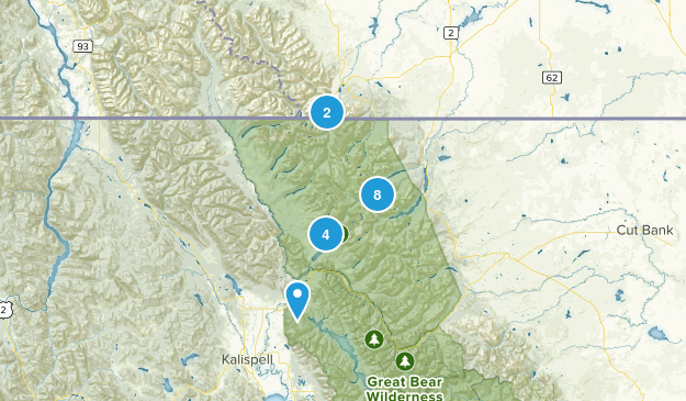 Glacier National Park, MT Map