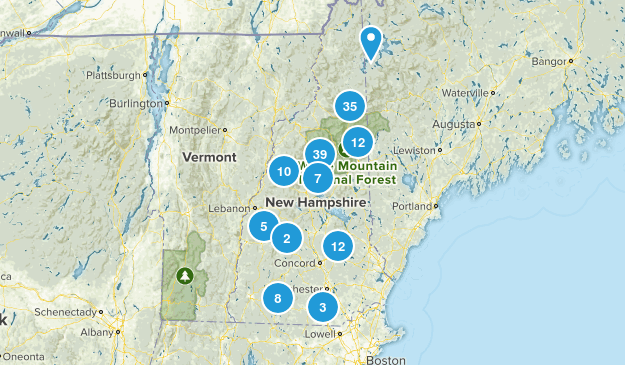 NH Hikes Map