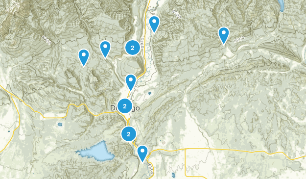 Durango: close trails Map