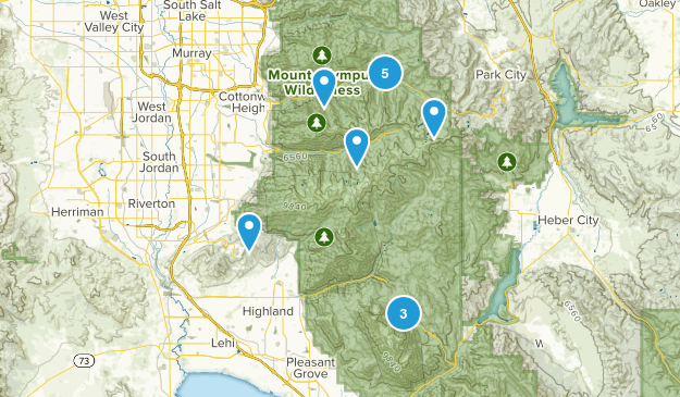 Cottonwood Canyons Map