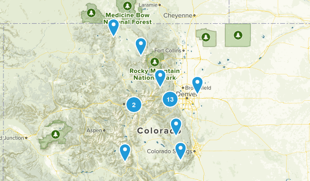 Colorado Hiking Map