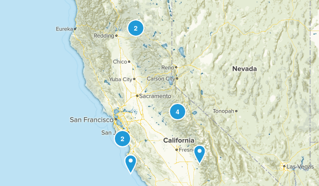 Past Hikes Map