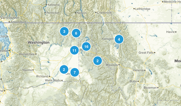 Bro Hikes Map