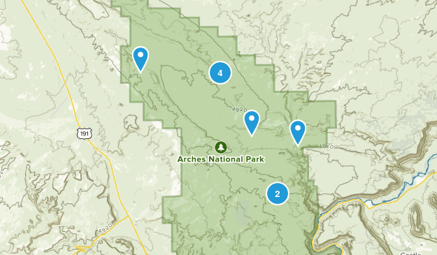 Arches National Park Map