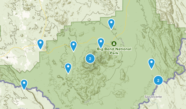 Big Bend Trail To Do Map