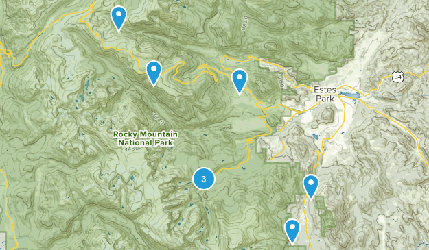 Rocky Mtn National Park Map