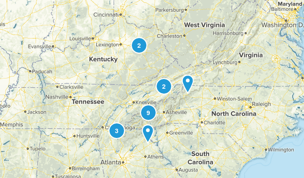 Hikes to do Map