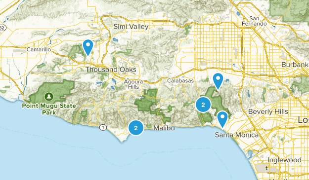 Half day hikes Map