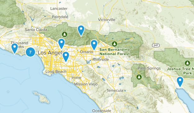 Low Mileage Scenic Trails Map