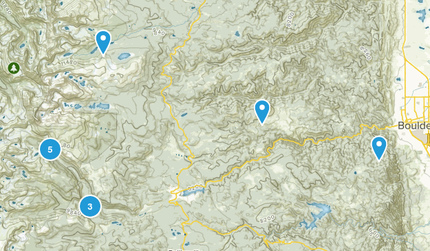 Boulder Hikes Map