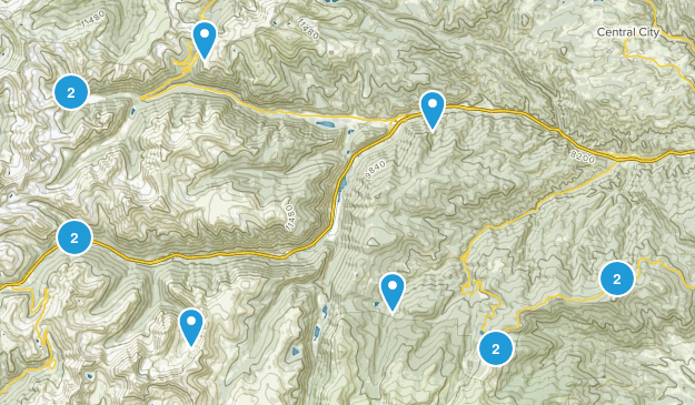 idaho springs Map