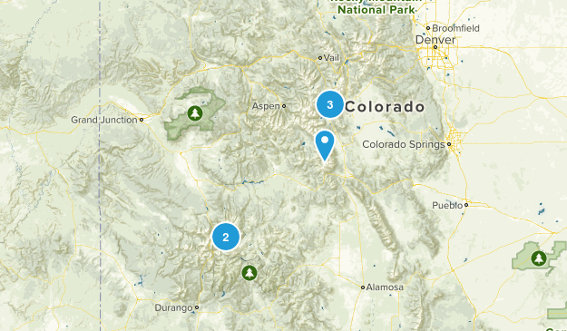 CO 14ers Map