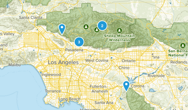 Backpacking Around LA Map