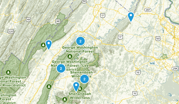 Hikes I want to do! Map