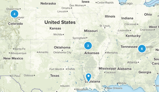 Jim's completed trails Map