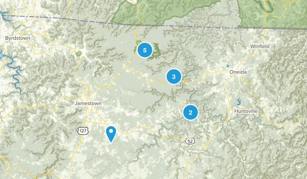 Big South Fork Hikes Map