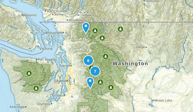 Baker Snoqualmie Nat Forest Map