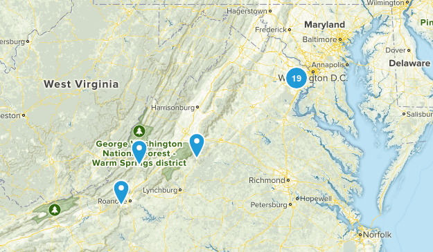 VA Hiking Map