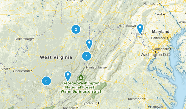 WV Hiking Map