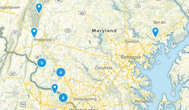 MD Hiking Map