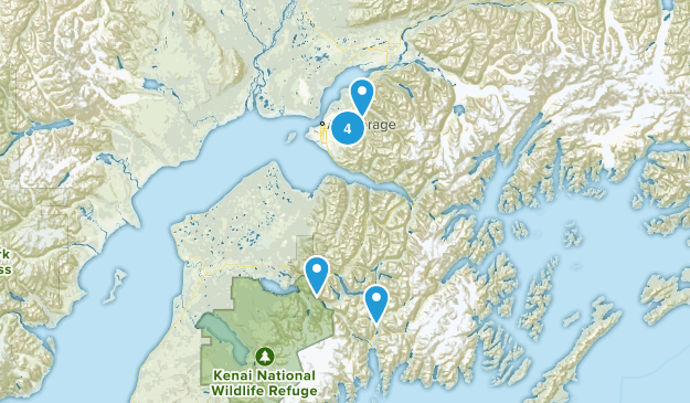 winter hikes Map