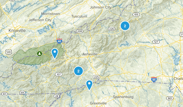 Trails I might want to hike. Map