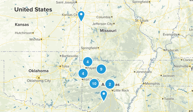 places to hike Map