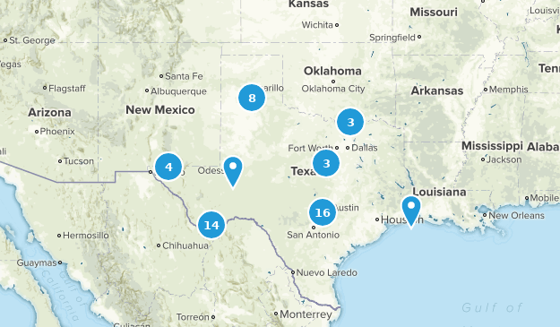 Texas trails Map