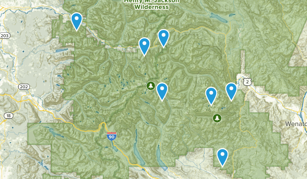 Okanogan-Wenatchee Nat Forest Map