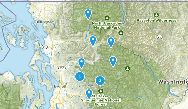 Day Hikes Map