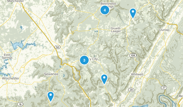 Cumberland Mountain Trails Map