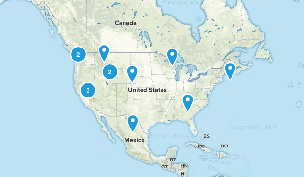 To Hike: Nat Geo Top 20 Map