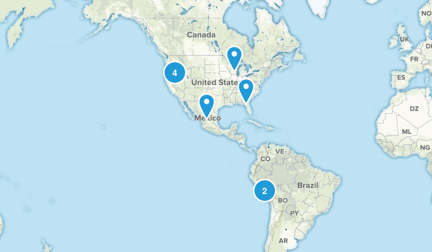 To Hike: Multi-day Hikes Map