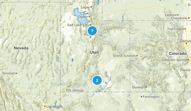 spring/fall hikes Map