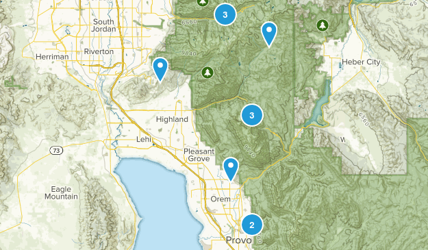 summer hikes Map