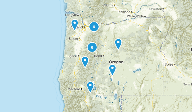 Oregon Hikes Map