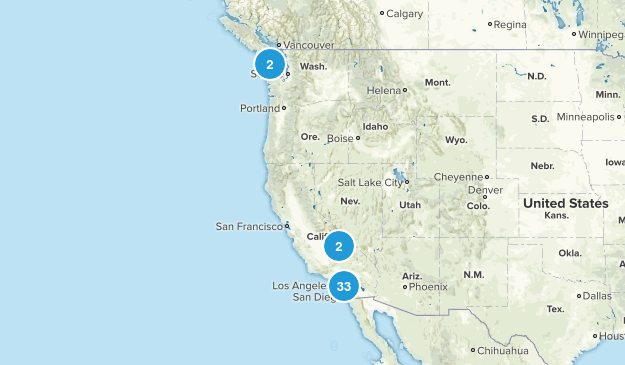 peaks to hike Map