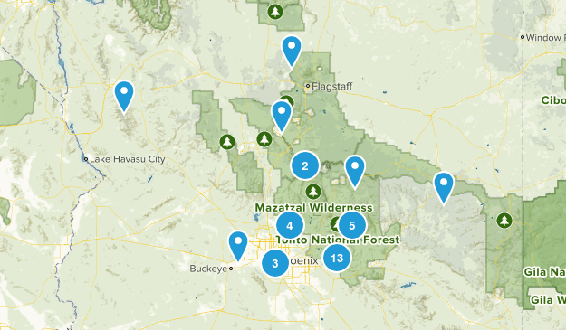 To hike Map