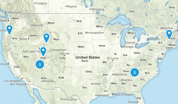 Best Summer Hikes Map