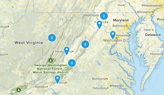 want to hike Map