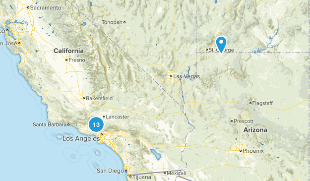 hikes I want to do Map