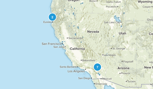 California Hiking Map