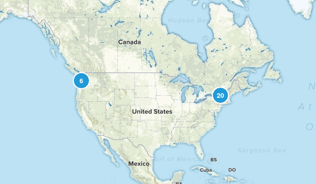 to hike list Map