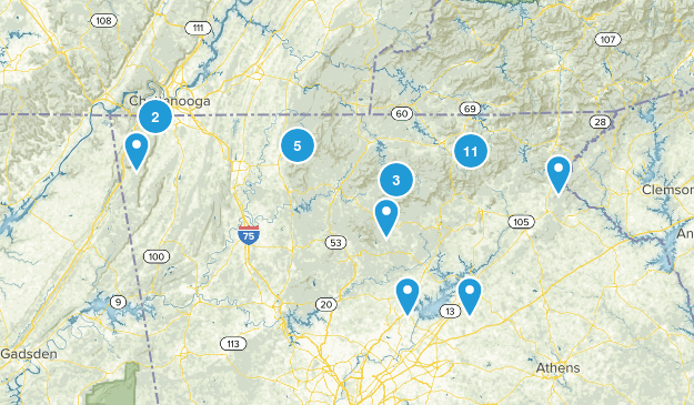 Georgia Trails Map