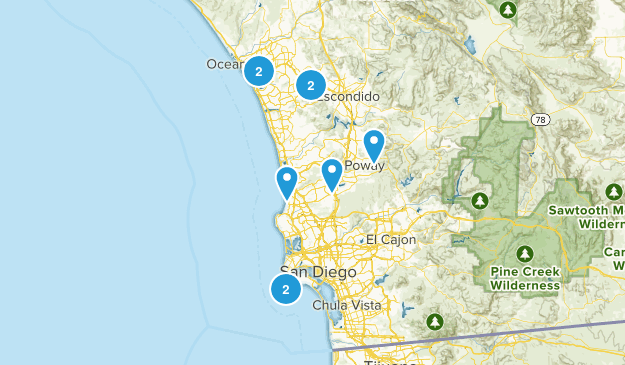 Hikes for Apriil & May Map