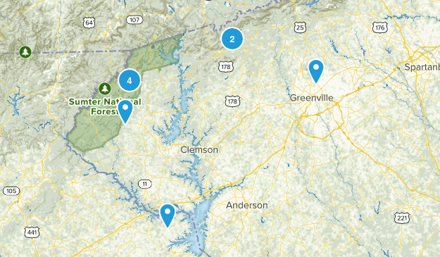Must Hike South Carolina Map