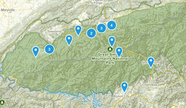 Great Smoky Mountains National Park Map