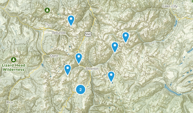Silverton, CO Map