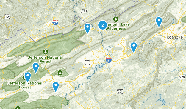 Virginia Trails Map